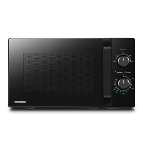 Toshiba MW2-MM20PF(BK) Freistehend Mikrowelle/Solo-Mikrowelle / 20L / 800W / 5 Leistungsstufen mit praktischer...