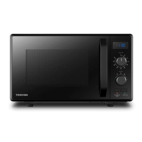 Toshiba MW2-AG23PF(BK) Mikrowelle / 3-in-1 Mikrowelle mit Grill & Kombi-Funktion /Freistehend / 23L / 900W /...