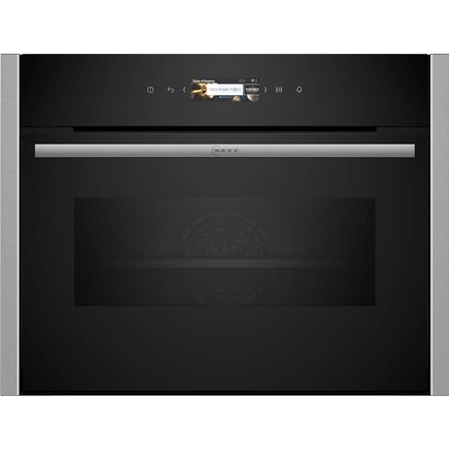 NEFF C24MR21N0 Compact-Backofen N70, Integrierbarer Backofen mit Mikrowelle 60 x 45cm, Full Touch TFT-Display,...