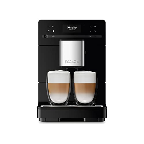 Miele CM 5310 Silence Stand Kaffeevollautomat / OneTouch for Two / Reinigungsprogramme / Kannenfunktion / cremiger Milchschaum / Obsidianschwarz (11525280)