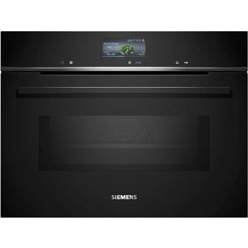 Siemens CM776GKB1, iQ700 Smarter Einbau-Kompaktbackofen mit Mikrowellenfunktion, 60 x 45 cm, 900 W, Made in...