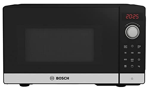 Bosch FEL023MS2 Serie 2 Mikrowelle, 26 x 44 cm, 800 W, Drehteller 27 cm, Türanschlag Links, AutoPilot 8 8...