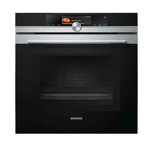 Siemens HN678G4S6 iQ700 Mikrowellen-Backofen mit Dampfunterstützung/Edelstahl/Smart Home kompatibel via Home...