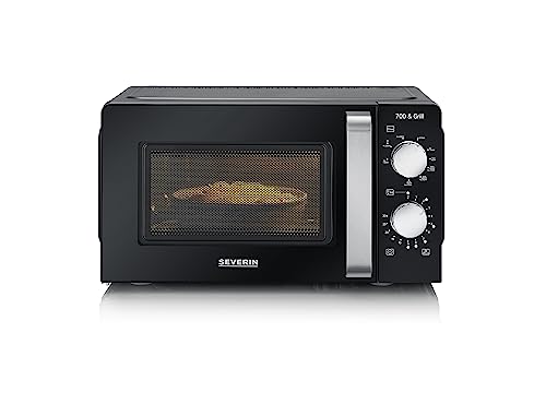 SEVERIN 2-in-1 Mikrowelle mit Grill 700 W, 900 W Grill, Grillofen mit 9 Automatikprogrammen, Mikrowelle mit...