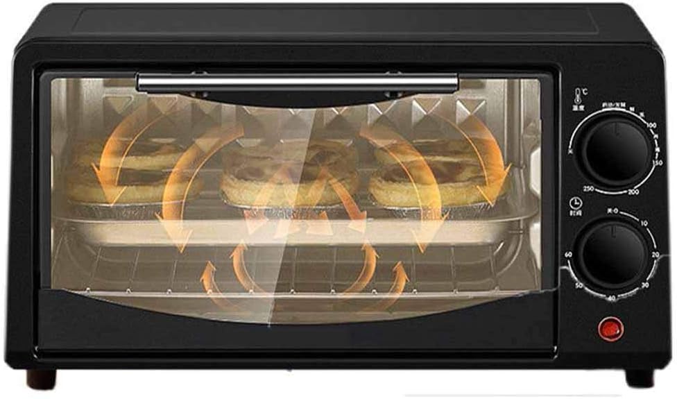 Backofen Minibackofen Heißluftfritteuse Mini-Ofen, 10 l Konvektions-Aufsatz-Toaster, Multifunktions-Luftfritteuse, digitaler elektrischer Ofen, Drehspieß, Röster, Herd, Toaster, Ofen, Luftfritteuse, (