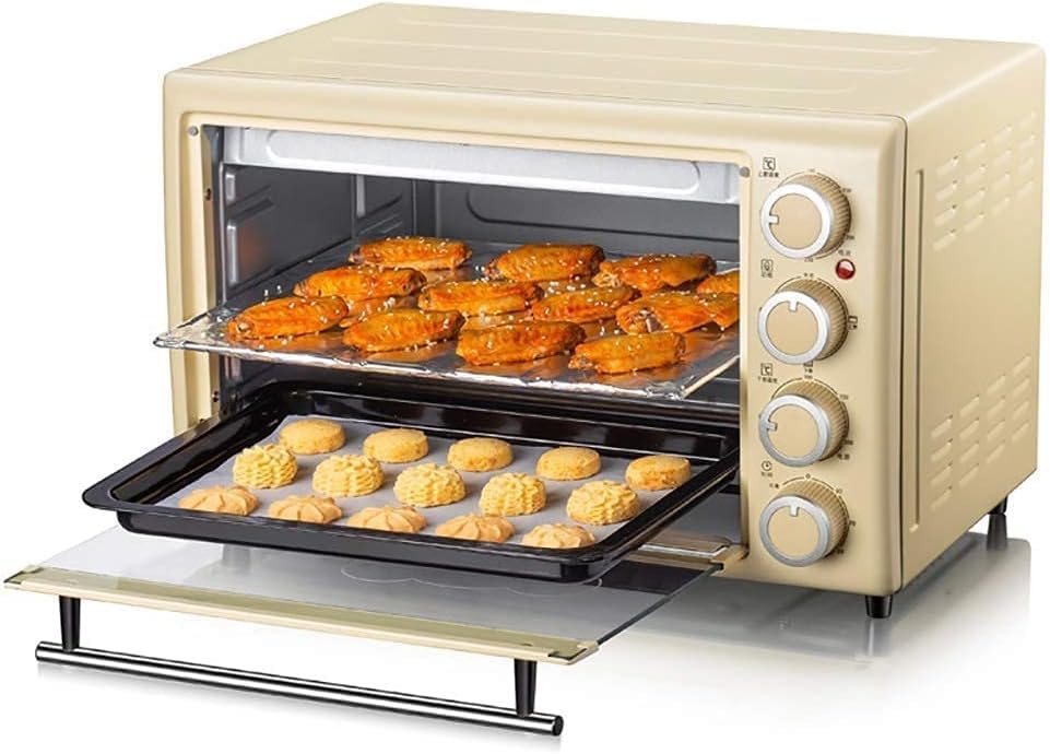 Backofen Minibackofen Heißluftfritteuse Backen zu Hause, vollautomatisch, multifunktional, hohe Kapazität, Kuchen, Brot, Mini, kleiner Elektroofen, 30 Liter, Mini-Öfen, Toaster, Ofen, Luftfritteuse,